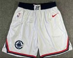 NBA Los Angeles Clippers 2024-25 shorts blanc